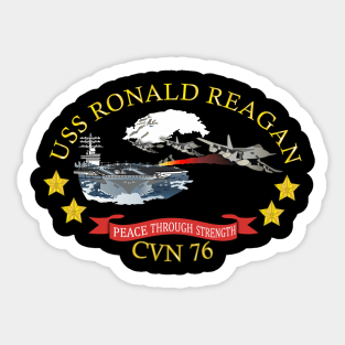 USS Ronald Reagan (CVN 76) wo Backgrd Sticker